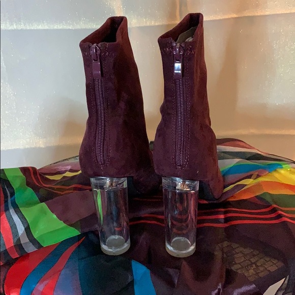 Madeline Open Toe Boot Cinderella glass heel - Picture 3 of 4